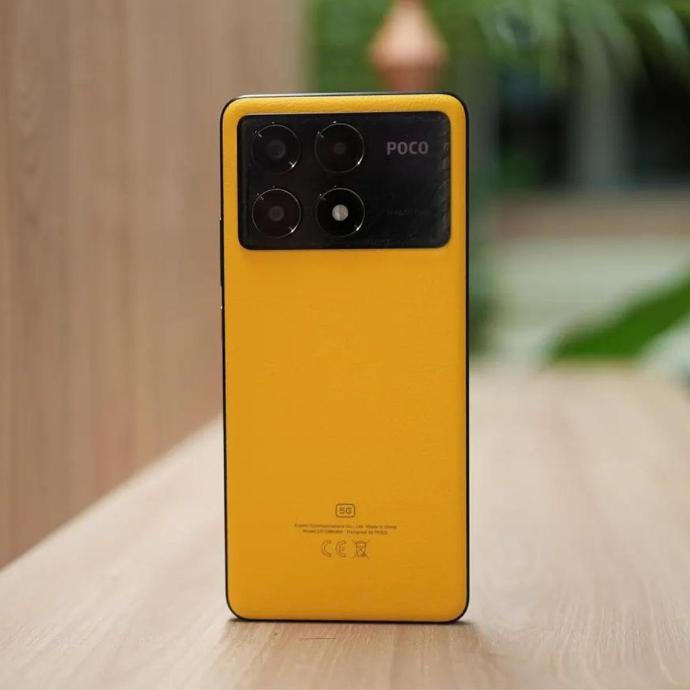 Poco X6 Pro yellow back