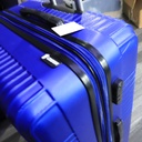 Crown Big large blue Suitcase for travel