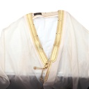 Mens Sleeve Arabian Bisht White