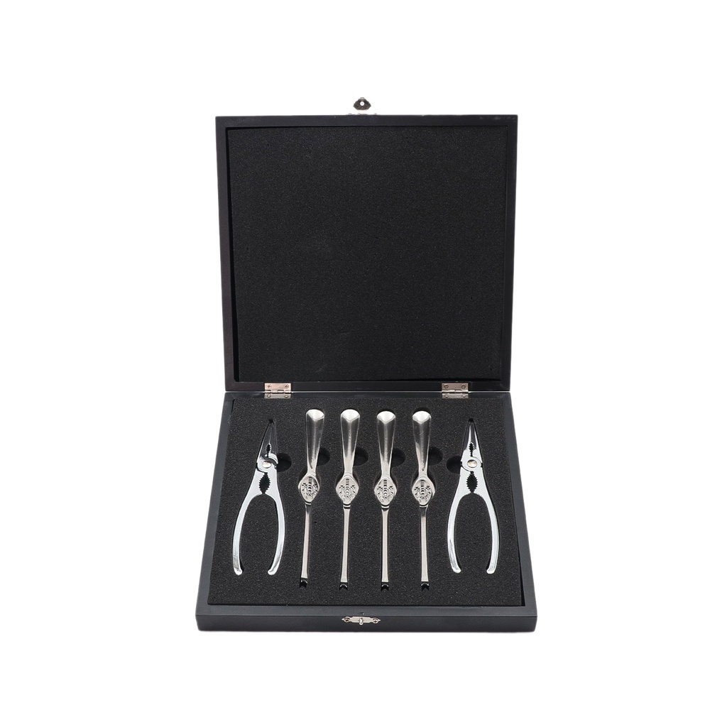 Brandani - Olyster Fork - Lobster And Shellfish Set - Steel