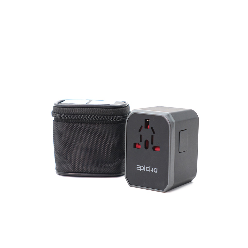 Epicka - GaN 70W Universal Travel Adapter with 3 USB-C PD Fast Charging & 2 USB-A (TA-105 Pro)