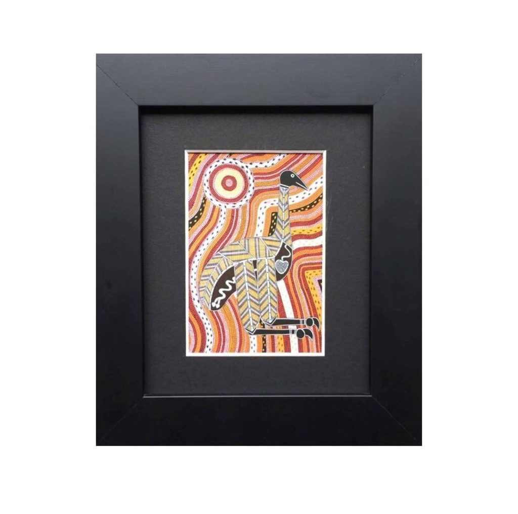 Murra Wolka Large Framed Aboriginal Art Print