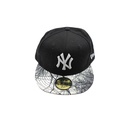 New Era 59Fifty Hat New York Yankees MLB Black Fitted Cap (7 3/4) Black Cap