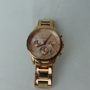 Armani Exchange ساعة ليدي بانكس للنساء باللون الذهب الوردي