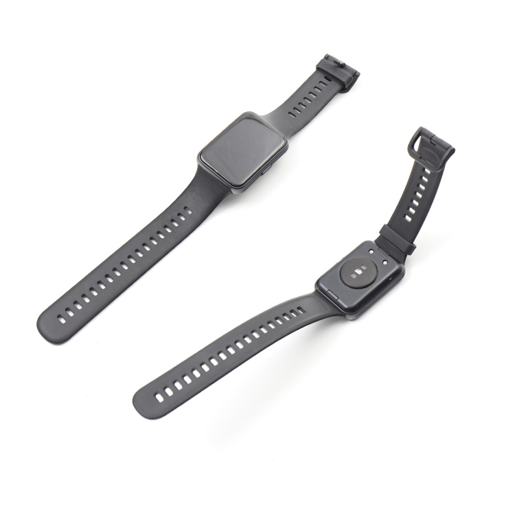 Huawei Watch Fit2 Yoda-B09S Active Deep Tarnish Midnight Black Silicone Strap ** No Charger **