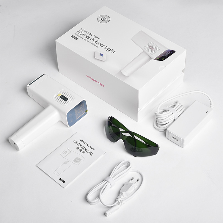 جهاز ليسكولتون هوم لازالة الشعر بالضوء النبضي ، موديل: T012C