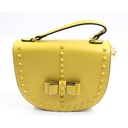 فاشن سوزن حقيبة نسائية صفراء كاجوال  ** لا نعرف ما إذا كان الداخل مستخدمًا أم لا به خدوش صغيرة **