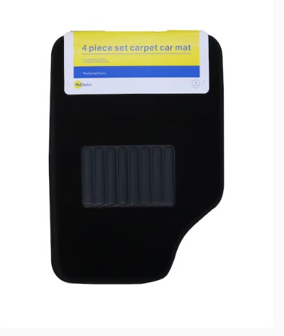 4 Piece Set Carpet Car Mat 64x44cm    46.5x 42.5 cm