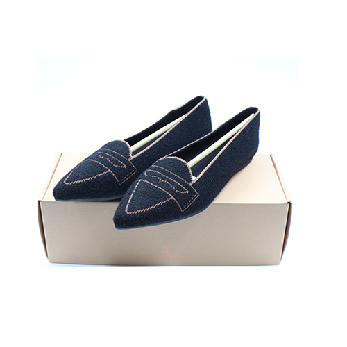 Vivaia Pointed-Toe Patterned Flats, Color:Black, Size: EU 40