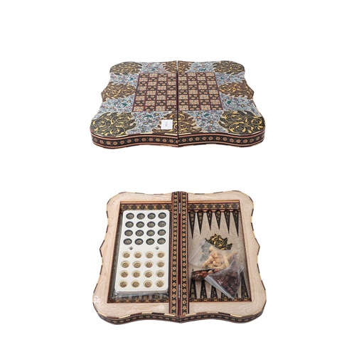 Persian inlayed Chessboard and Backgammon