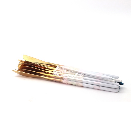 Gold Colored Knife 17x pcs