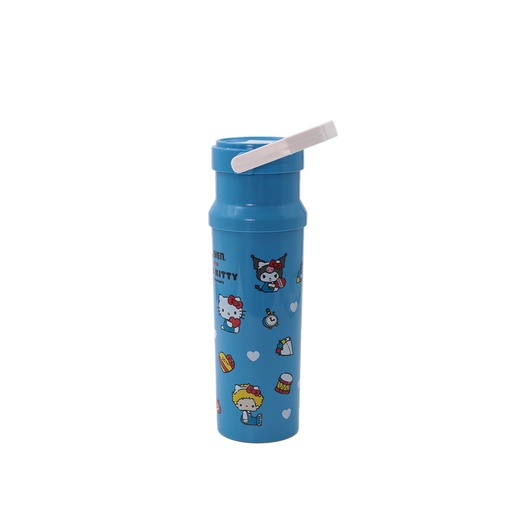Kitty plastic water bottle, blue