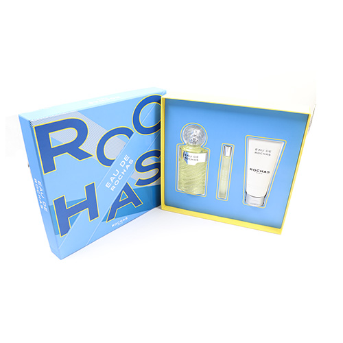 Rochas Gift Set Eau de Rochas 100 ml + Eau De Toilette 10 ml + Parfumed Body Lotion 100 ml