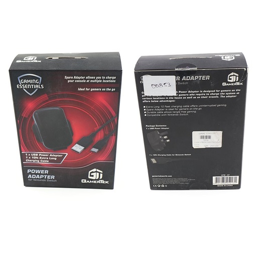 Gaming Essentials Power Adapter For Nintendo Switch