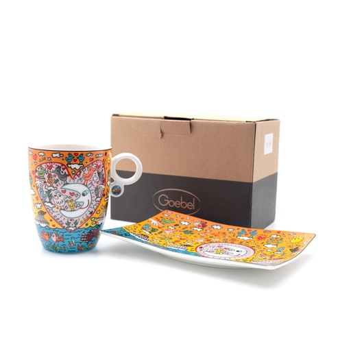 James Rizzi The Romance of the Sea Pop Art Espresso Cup