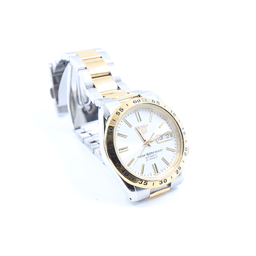 Seiko 7s26-02t0 Automatic 21 Jewels, Water 50 m Resistant, Stainless Steel, Gold Silver Toned