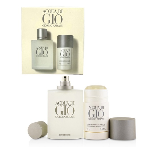 AcQua Di Gio Giorgio Armani Travel Collection Deodorant Stick 75 g - 2.6 Fl. Oz. Eau De Toilette 100 Ml