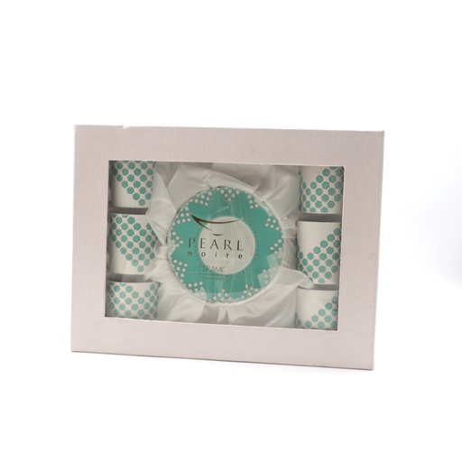 Pearl Noire Turkish Coffee Cups 12pcs FC355 90cc