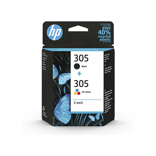HP Ink Cartridge 305 Black And Colour ,  HP DeskJet  2300, 2700 Series, Hp DeskJet Plus 4100 Series, Hp Envy 6000 Series, HP Envy Pro 6400 Series