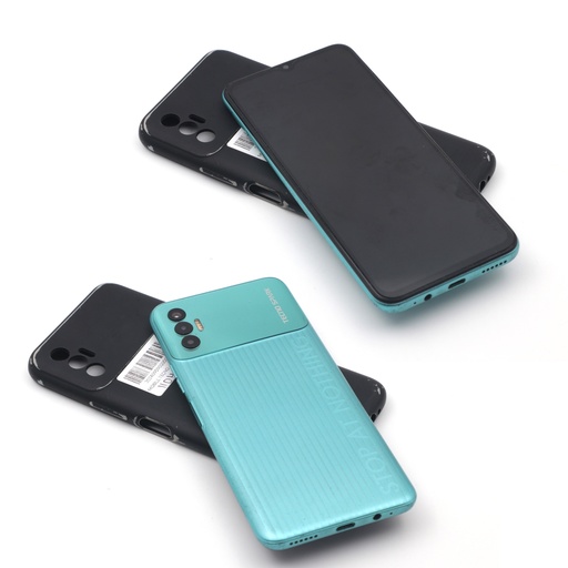 Tecno Spark8P - 6.6 '' FHD+ 64 GB TOm - 4 GB Ram  Dual Sim + Cover Case