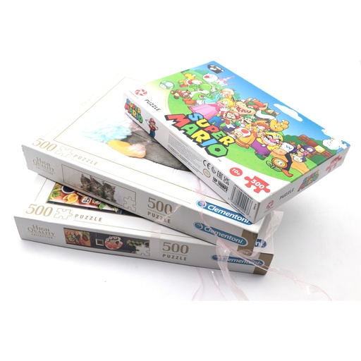Puzzle 3 Sets 500 + Piece ** Pieces Not Counted **