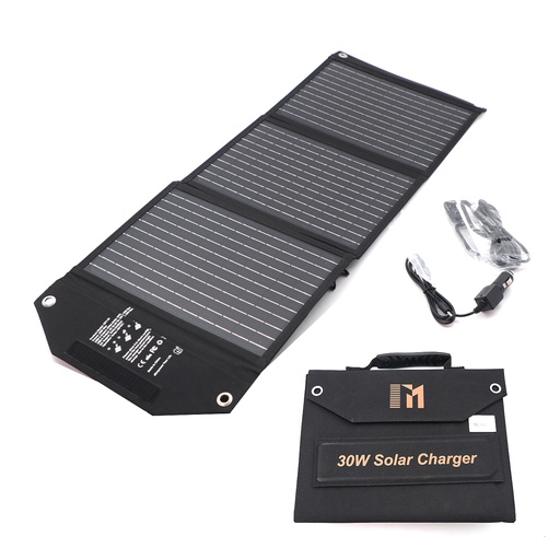 30W Portable Solar Charger Foldabble Solar Panel Charger Phone Generator Camping