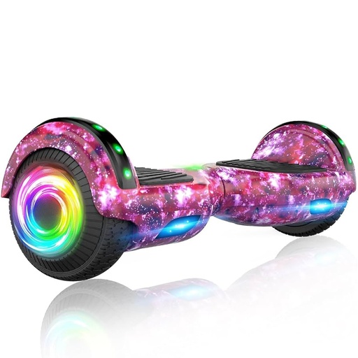 Apato Bluetooth Hoverboard 6.5'' 7.3mph | Galaxy Purple for Kids
