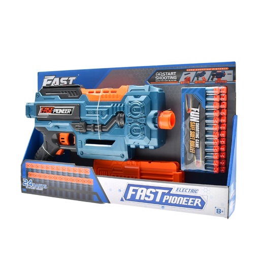 Fast Pioneer Toy Gun with Magazine - 24 bullets