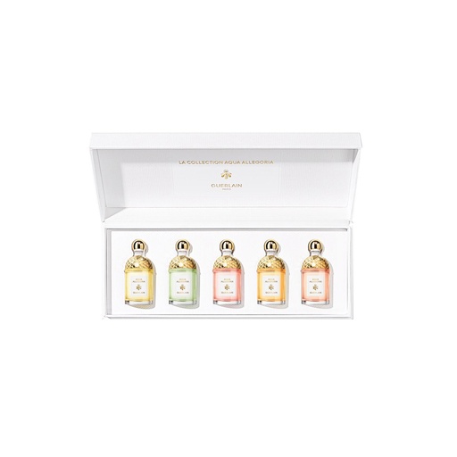 Guerlain Paris  Aqua Allegoria, Bergamote Calabria, Nerolia Vetiver, Pera Granita, Mandarine Basic, Rosa Rossa Eau De Toilette 5 x 7.5 ml