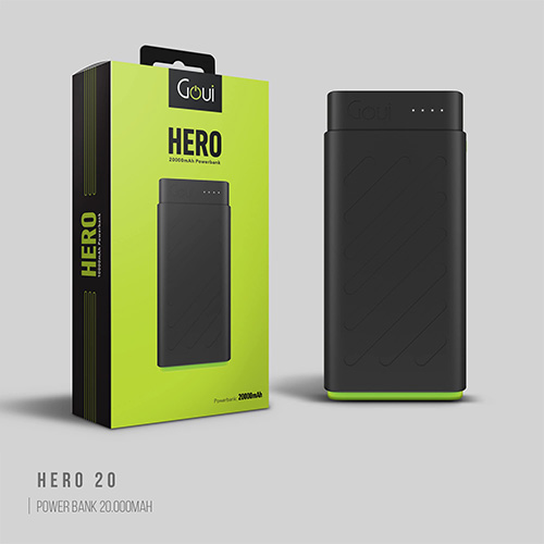 Goui Hero Fast Charging PowerBank: 20000 mAh