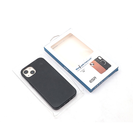 ESR Metro Leather Case for iPhone 13 with HaloLock & MagSafe Compatible - Black