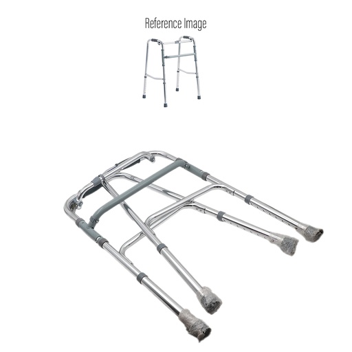 Rehamo Folding Walking Frame & Lightweight Aluminum Walker without Wheels, Portable