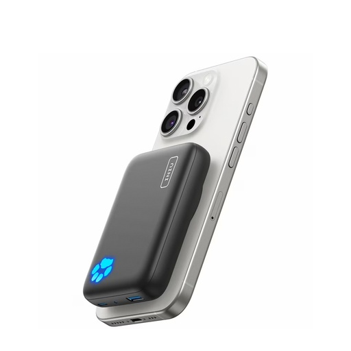 INIU BI-B43vMagnetic Wireless PowerBank , 10000Mah Portable - Black