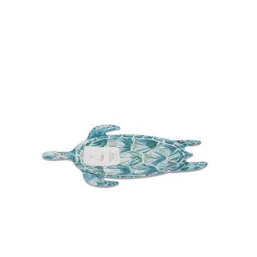 Sigrid Melamine Sea Turtle Appetizer Plate 1-Blue