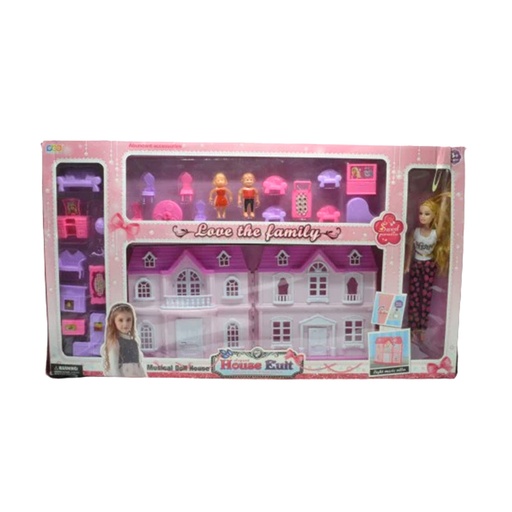 Musical Elegant House Euit With Light & Doll