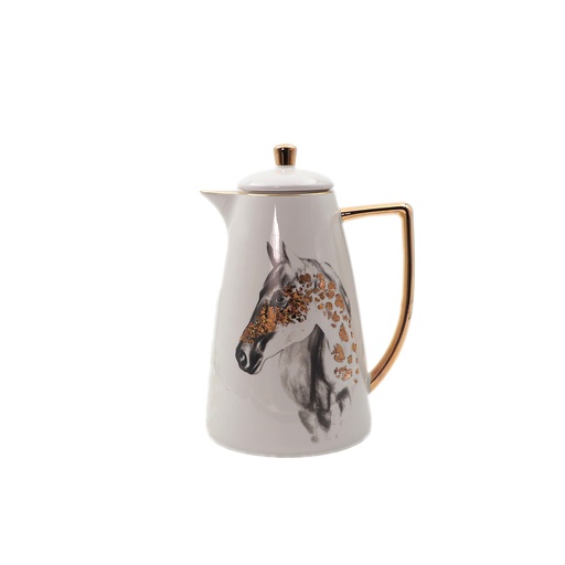 White - Horse Vaccum Flask For Tea And Coffee Fro Muhra