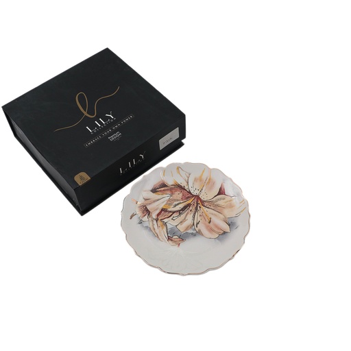 Pieces Small White Patterned Ceramic Serving Plate