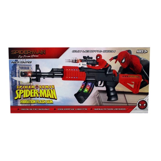 Spider Man Vibration Flash Gun