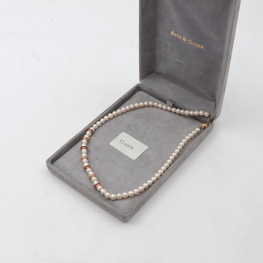 Pearl Bead Necklace Art Gems