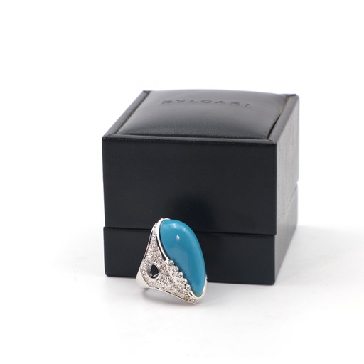 Blue Chalcedony Men Ring