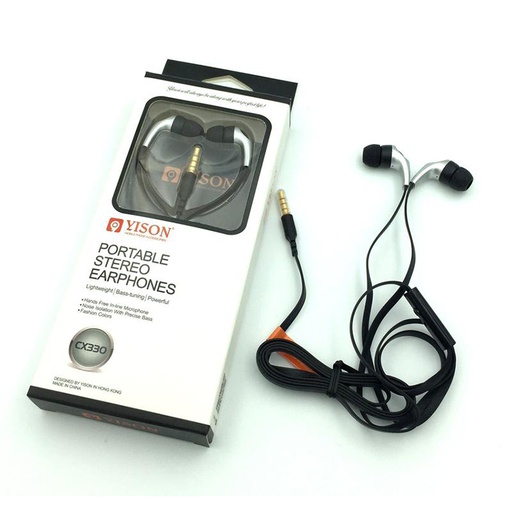 Yison CX330 Stereo Music Earphone Black/Wired Earphone Earphone/Earphones Under 299