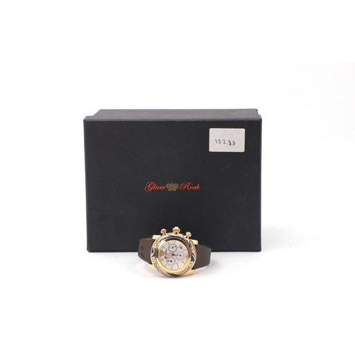 Glam Rock Gold Brown Watch
