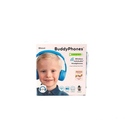 BuddyPhones Play + Wireless Bluetooth Volume-Limiting Kids