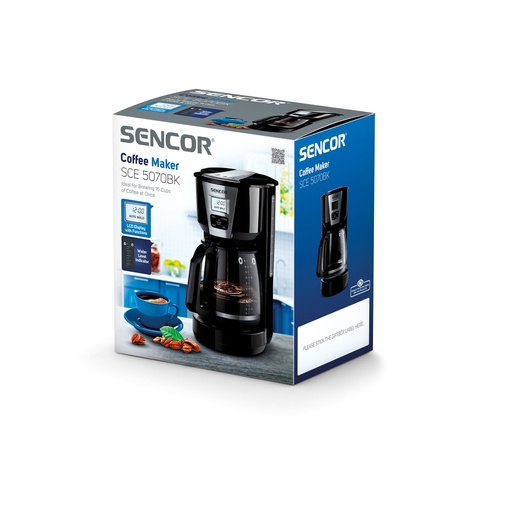 Sencor Coffee Maker SCE 5070BK Ideal For Brewing 15 Cups  Of Coffee At Once