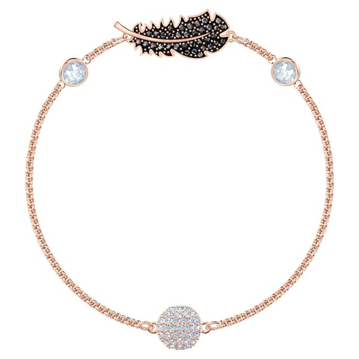 Swarovski REmix Collection Feather Strand Black Tone plated