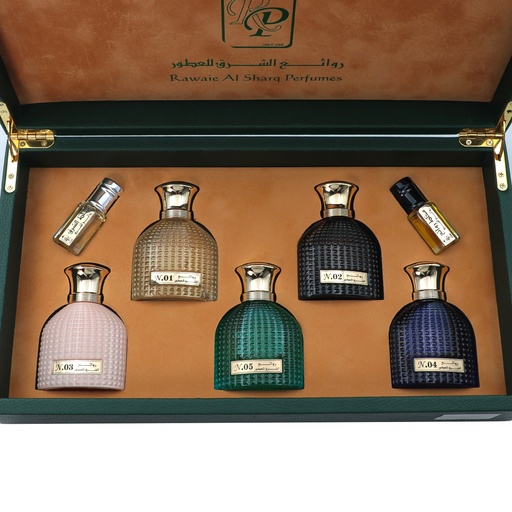 Rawaie Al Sharq Perfumes N1N2N3N4N5 7 PCs Set