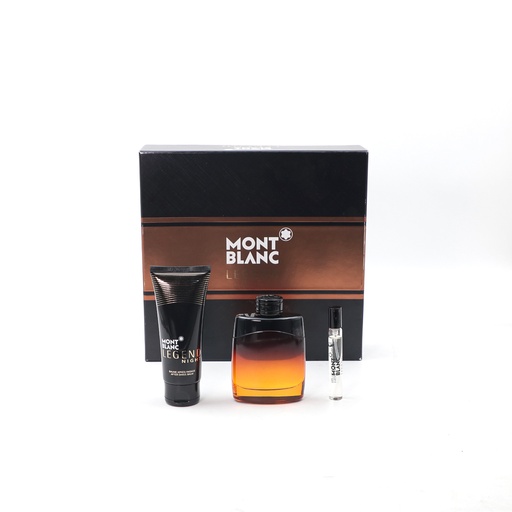 MontBlanc Leged Night set 100 ml Fragrance + Legend Night After Shave + 7.5 ml parfume