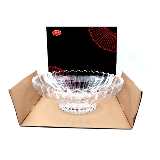 Glass fruit bowl or decorative bowl, used for kitchen counter  fruit bowl or center bowl (White)