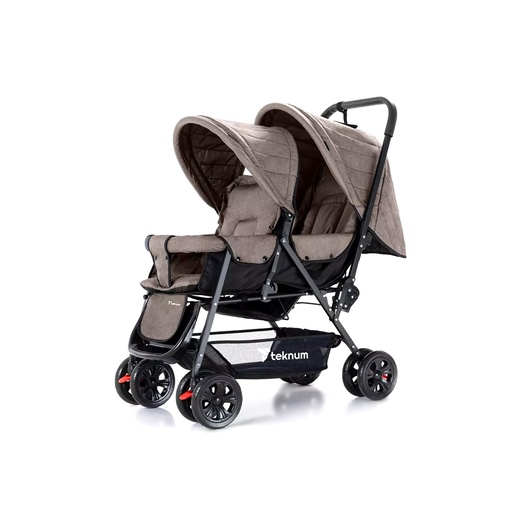 Teknum Double Baby Stroller with Canopy