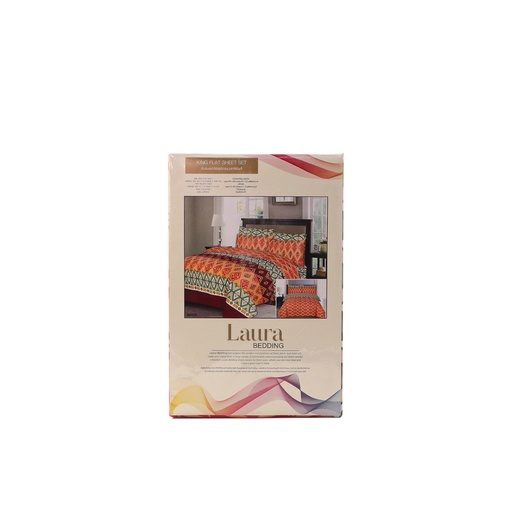Laura Bedding King Flat Set